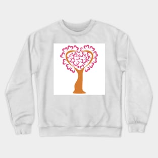 A hearts Tree Crewneck Sweatshirt